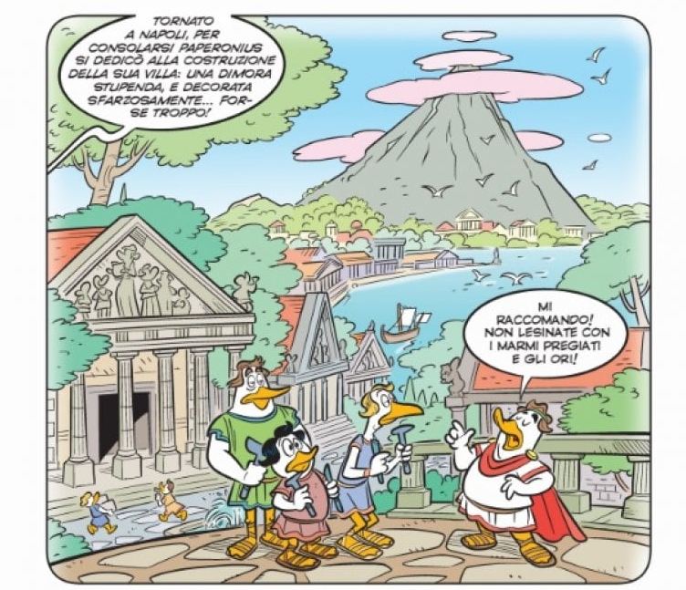 La Disney omaggia Napoli con un fumetto dedicato alla zona del parco di Baia