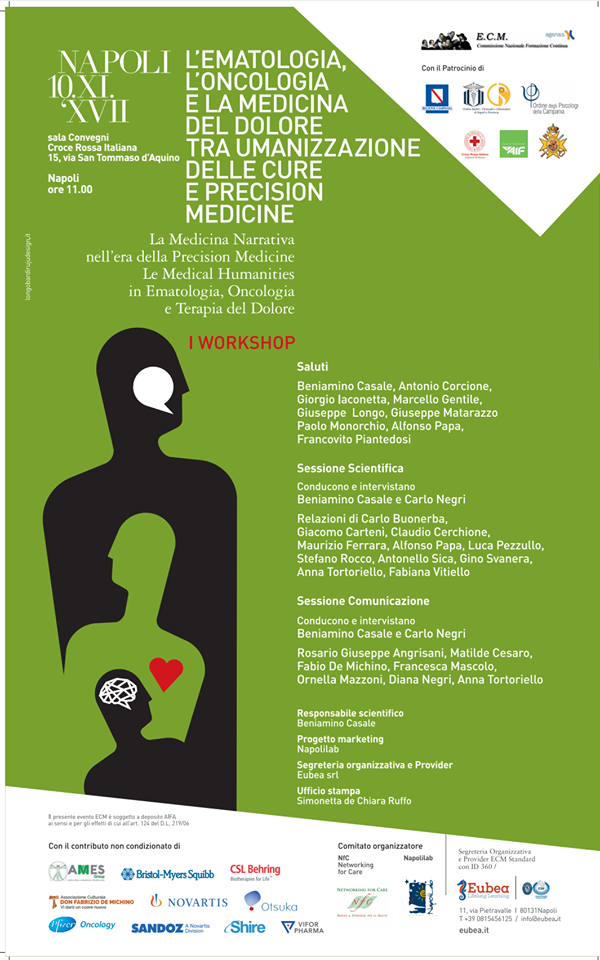A Napoli il primo workshop sulla Medicina Narrativa e l’umanizzazione delle cure nell’era della Precision Medicine
