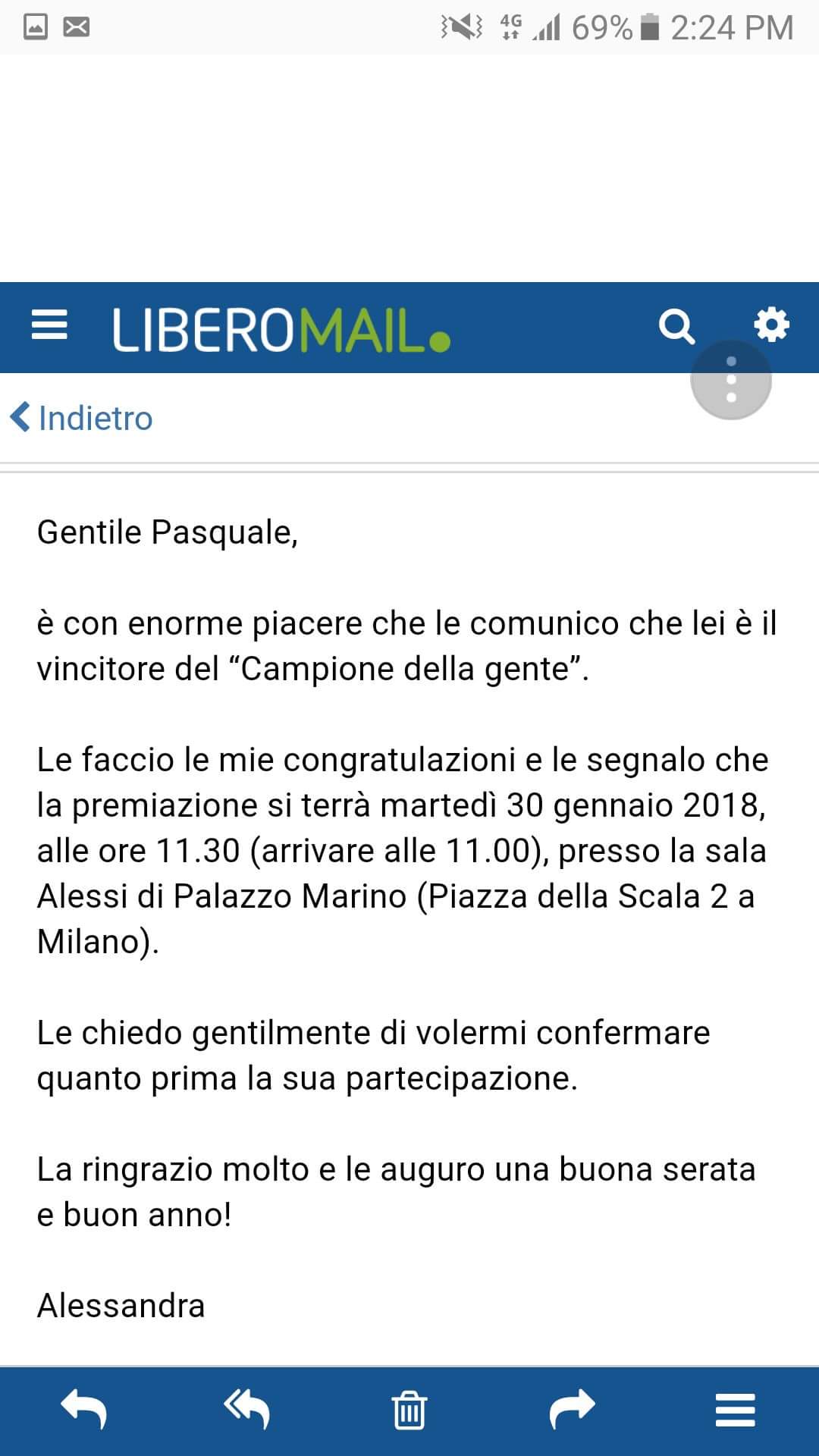 Pasquale Longhi vince la diciassettesima edizione del Campione della gente 2018
