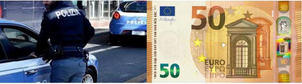 Offre agli agenti una banconota da €. 50,00 perché sorpreso alla guida senza patente: denunciato dalla Polizia per istigazione alla corruzione