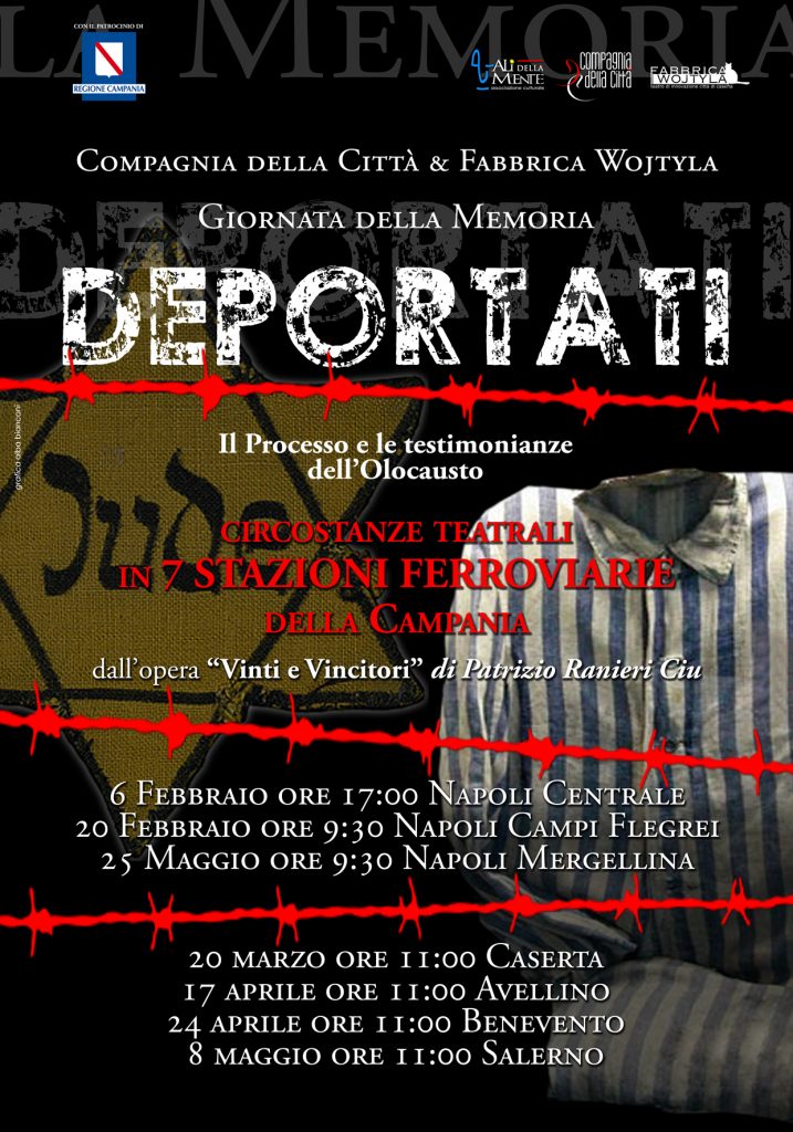 Il 25 maggio alle ore 9:30 “Deportati” arriva nella Stazione Ferroviaria di Napoli Mergellina