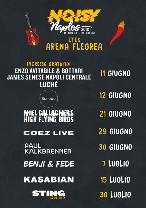 Enzo Avitabile & Bottari –  James Senese Napoli centrale –  Luchè:  11 giugno 2018. Noisy Naples Fest  2018  all’ Etes Arena Flegrea Napoli