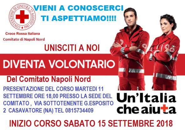 Croce Rossa Italiana. Corso di volontariato del Comitato di Napoli Nord
