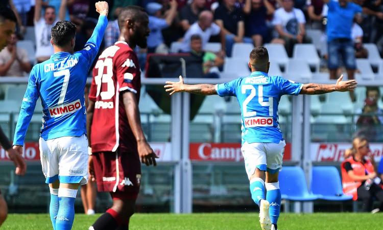 Grande Napoli a Torino: 3-1 con doppietta di Insigne