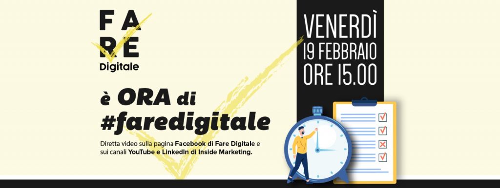 È ora di #FareDigitale, il 19 febbraio il primo evento (online) dell’associazione culturale