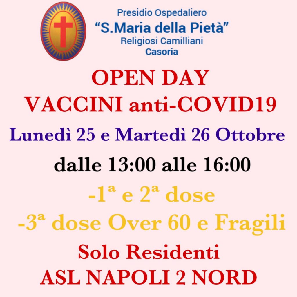 Open Day vaccini anti Covid-19