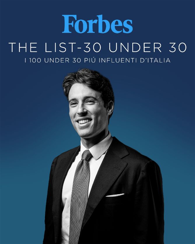 Alessandro Marinella nella classifica del magazine  Forbes Italia fra i 100 Top Under 30 più influenti d’Italia