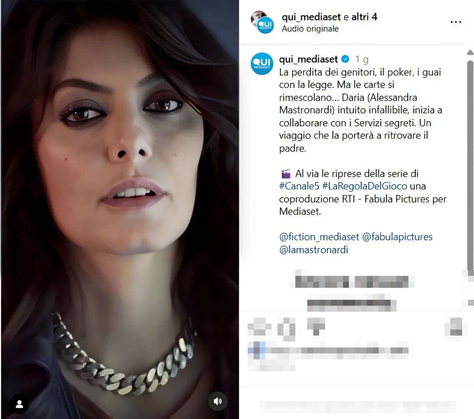 fiction alessandra mastronardi spia servizi segreti