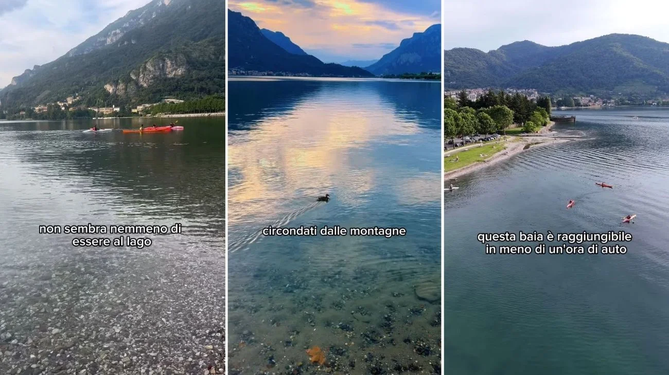 Spiaggia segreta in Lombardia vicino a Lecco